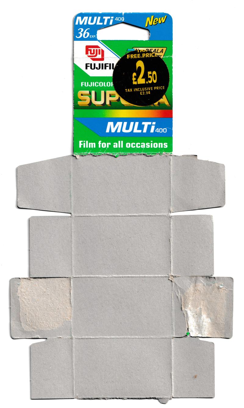 Fujifilm Fujicolor Superia Multi400 35mm film box outside