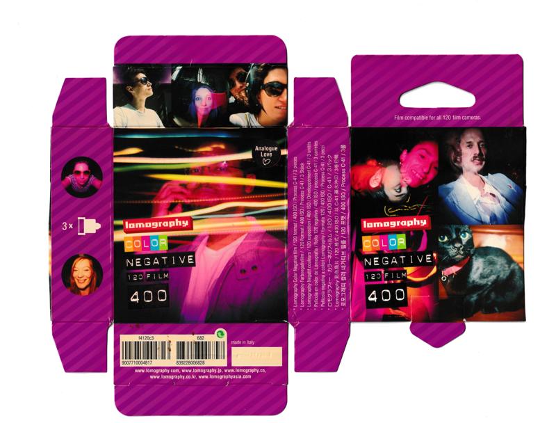 Lomography Color Negative Film 120 film box outside