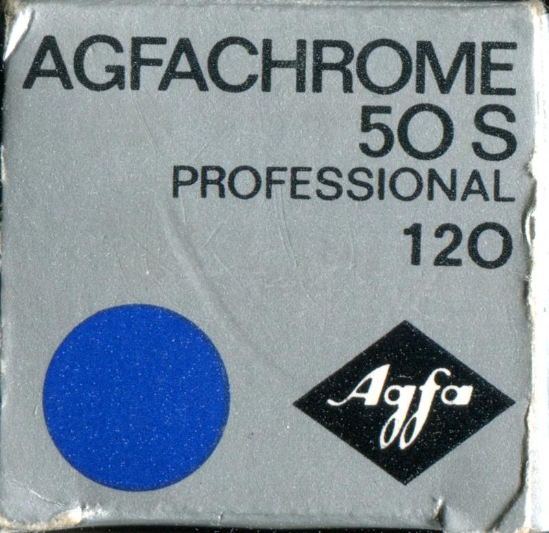 Agfa AgfaChrome 50 S 120 film box outside