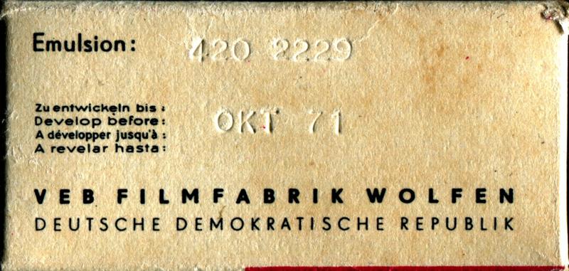ORWO OrwoColor UT13 8mm film box outside