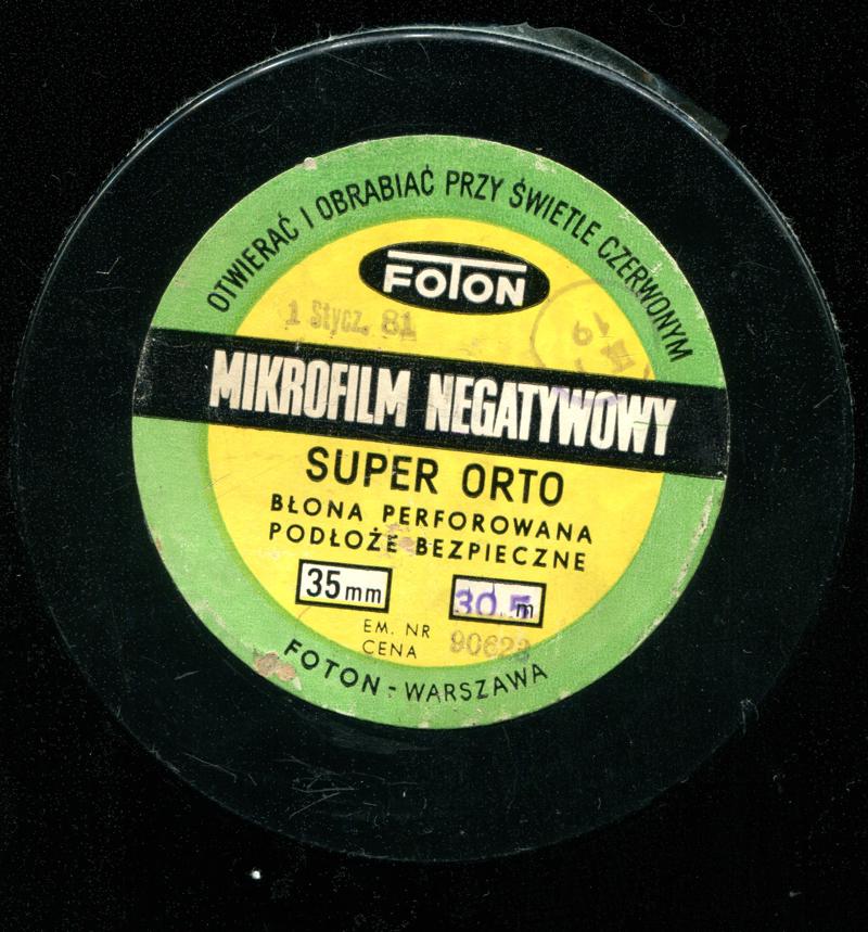 Foton Super Orto 35mm film box outside