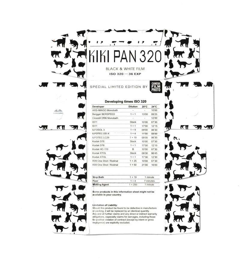 Camera Film Photo Limited Kiki Pan 320 35mm film box inside