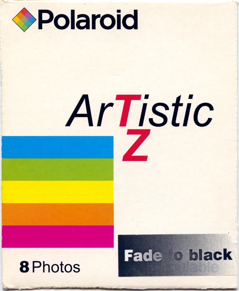 Polaroid TZ Artistic Fade to Black Instant Integral Film film box outside