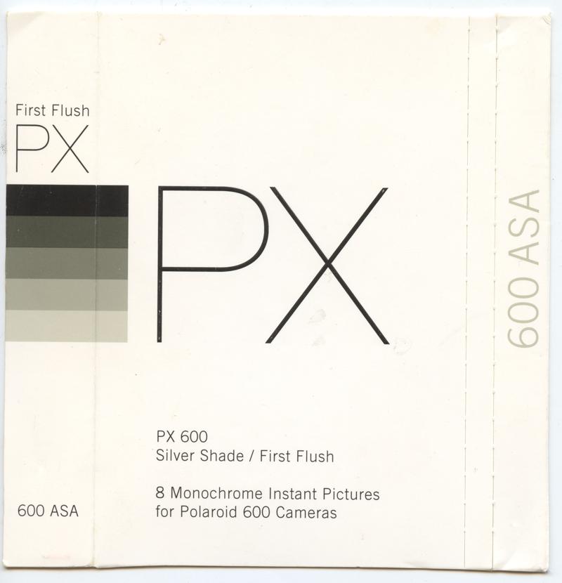 Impossible Project PX 600 Silver Shade / First Flush Instant Integral Film film box outside
