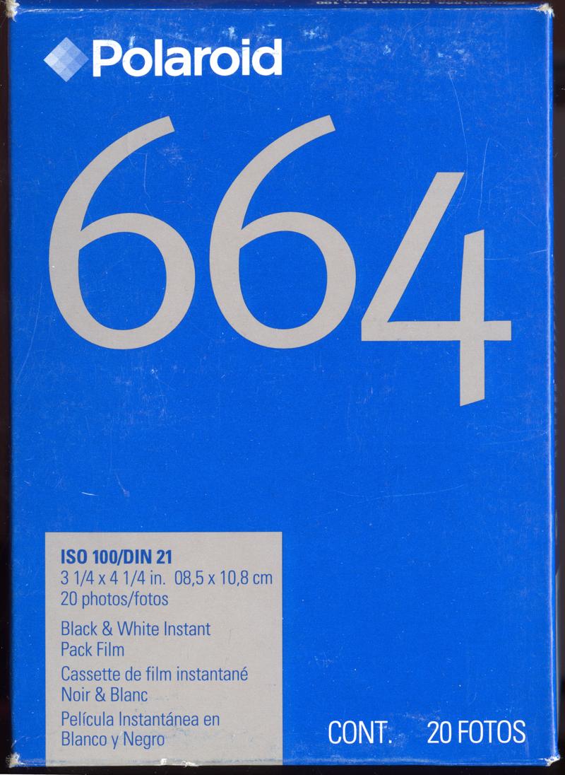Polaroid 664 Instant Pack Film film box outside