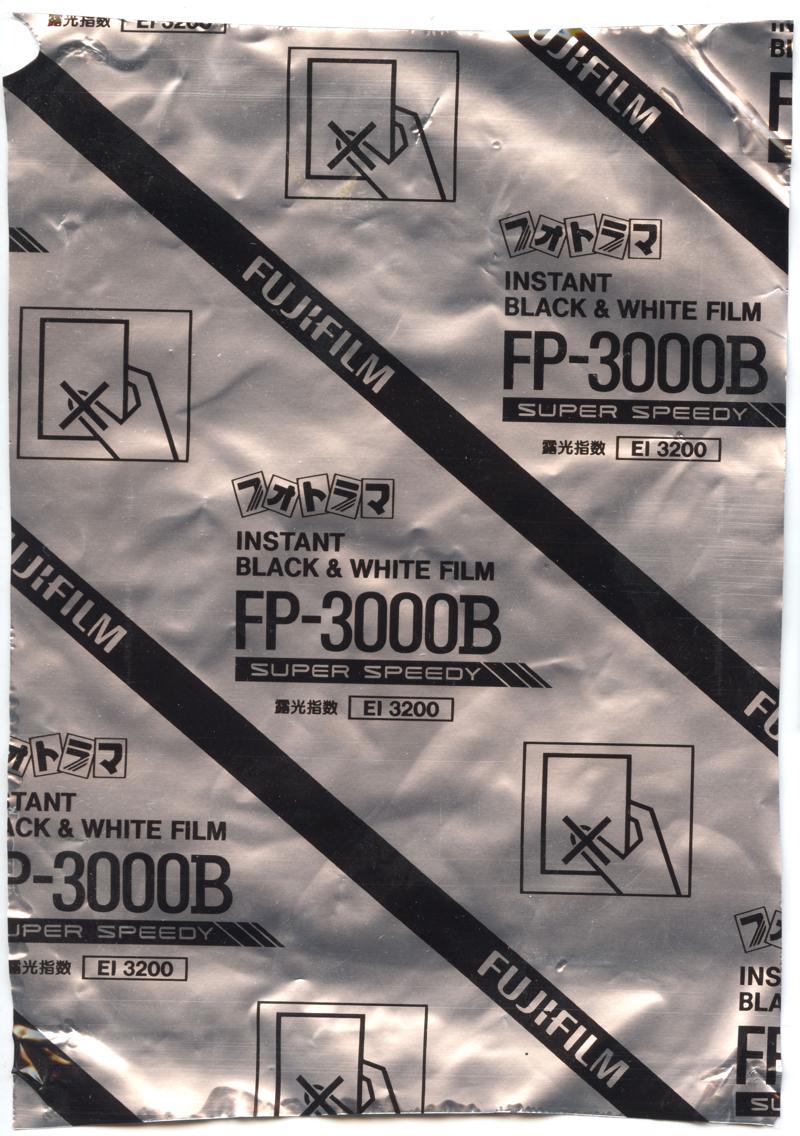 Fujifilm FP-3000B Instant Pack Film film box inside