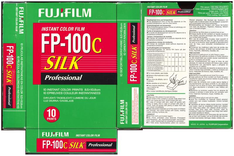 Fujifilm FP-100C Silk Instant Pack Film film box outside