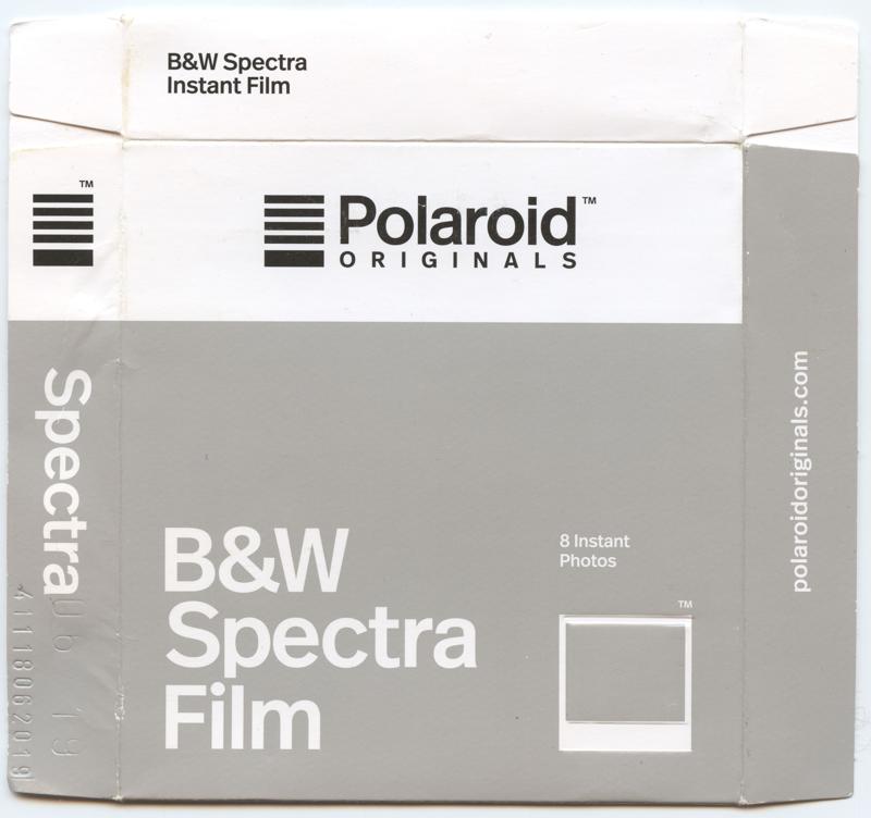 Polaroid Originals B&W Spectra Film Instant Integral Film film box outside