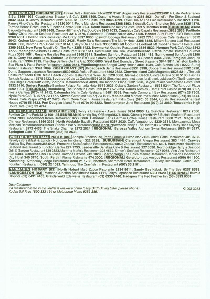 Kodak Gold III 35mm film box leaflet