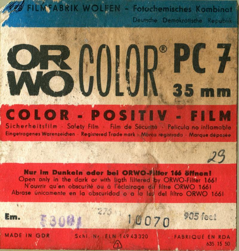 ORWO OWRO Color PC7 35mm film box outside