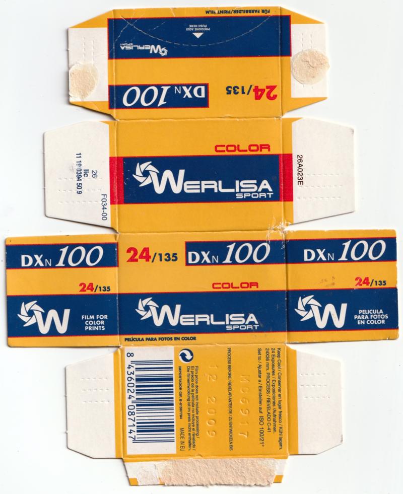 Werlisa Werlisa Sport 100 35mm film box outside
